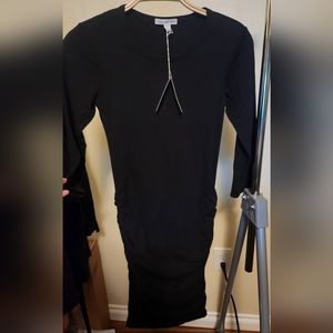 James Perse Size 0 black bodycon dress